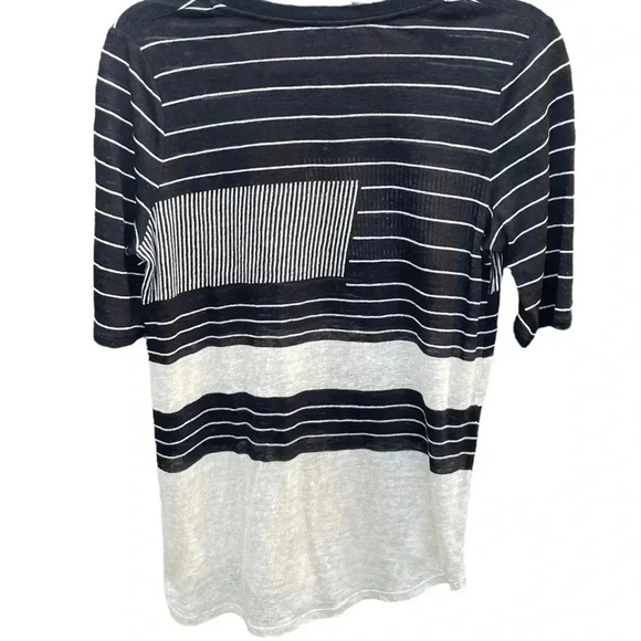 Vince Linen Colorblock Top - Picture 7 of 7